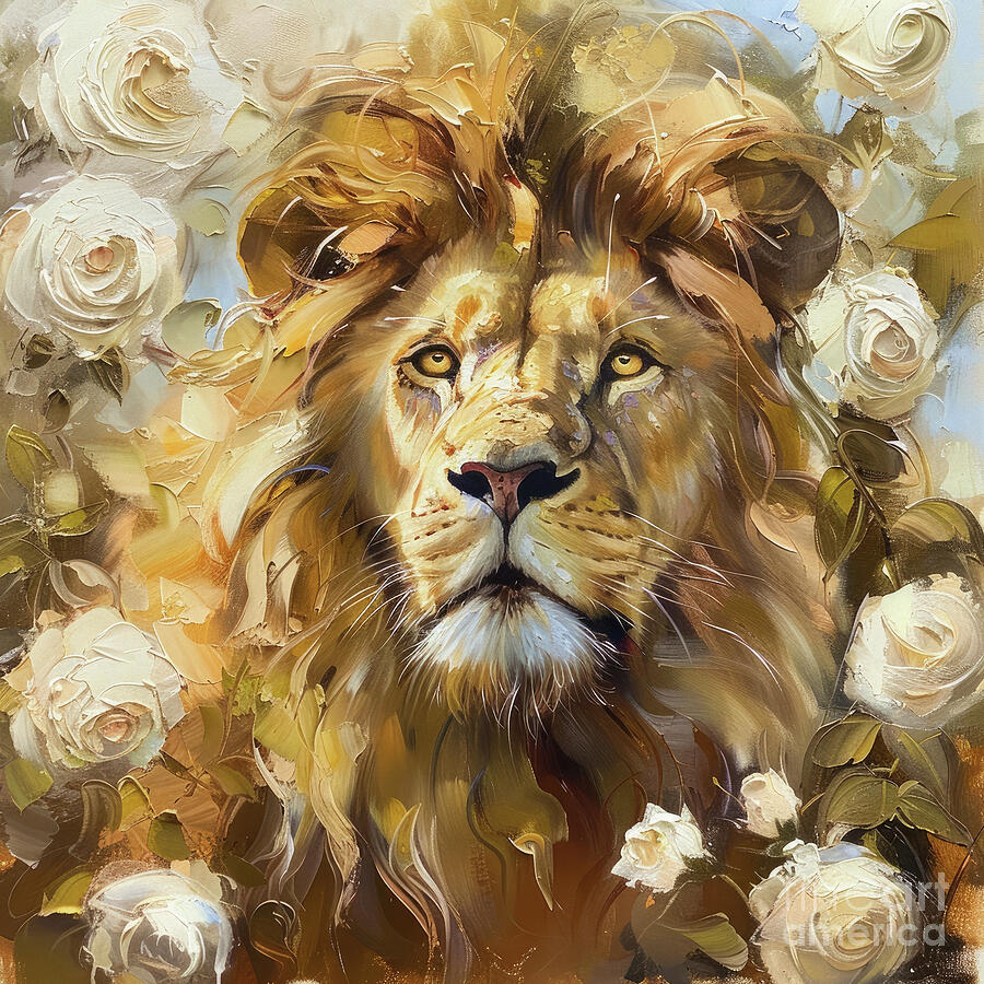 Cat Painting - The Royal King by Tina LeCour