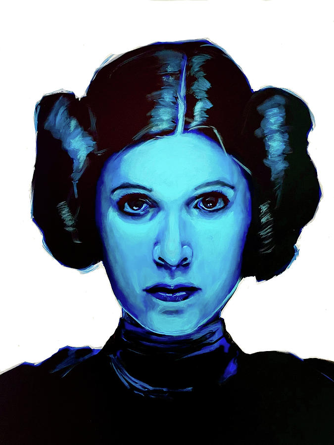 Star Wars Painting - The Royal - Princess Leia by Joel Tesch
