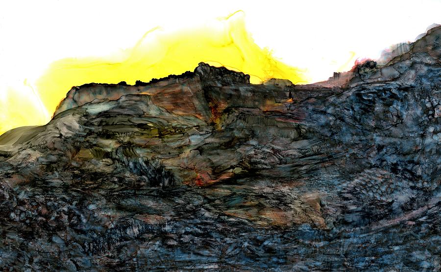 The ruins at Rattlesnake Ridge Painting by Angela Marinari