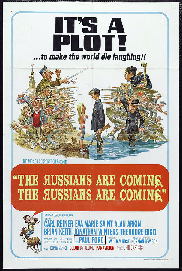The Russians Are Coming, 1966 - art by Jack Davis Mixed Media by Movie World Posters