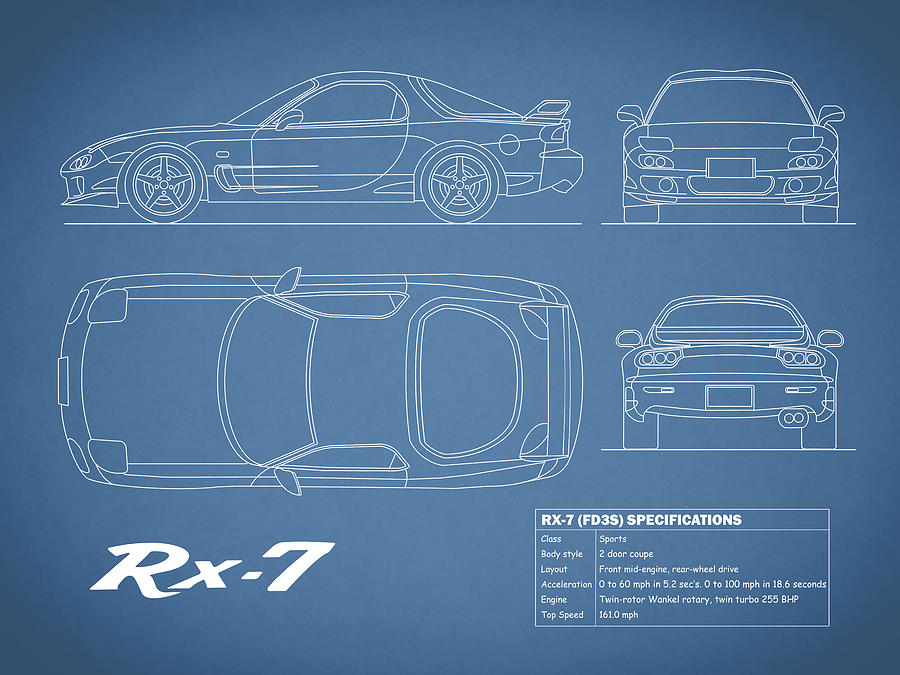 Mazda rx 7 blueprint