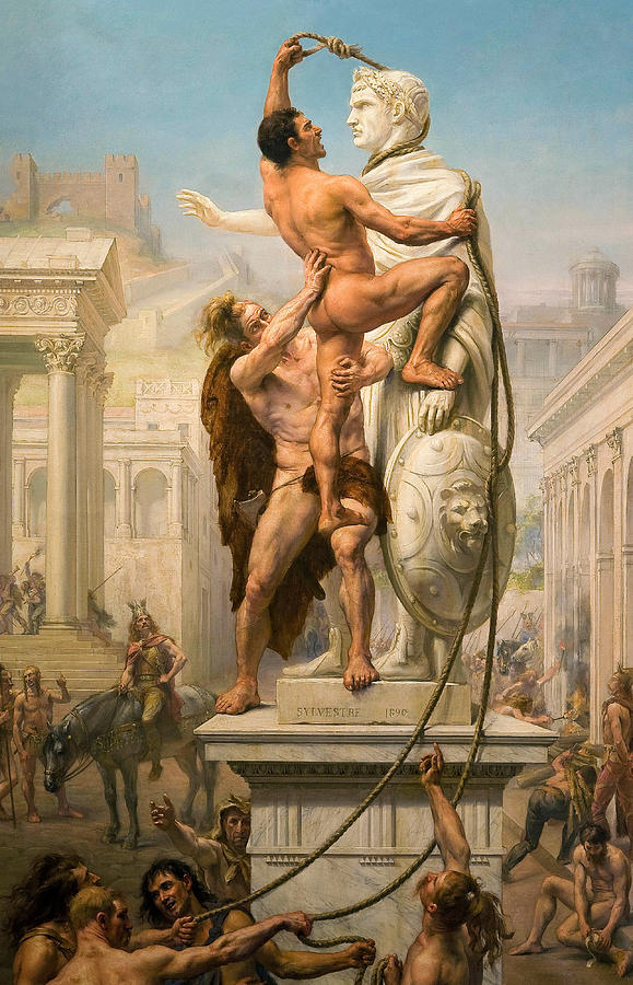 The Sack of Rome by the Barbarians by Joseph Noel Sylvestre