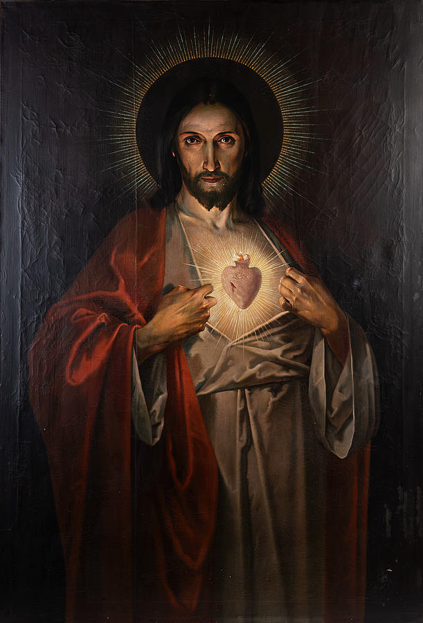 Jesus Christ Painting - The Sacred Heart of Christ by Martin von Feuerstein
