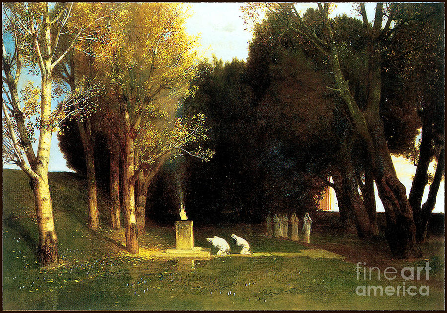 The Sacred Wood 1882 Painting by Arnold Bocklin