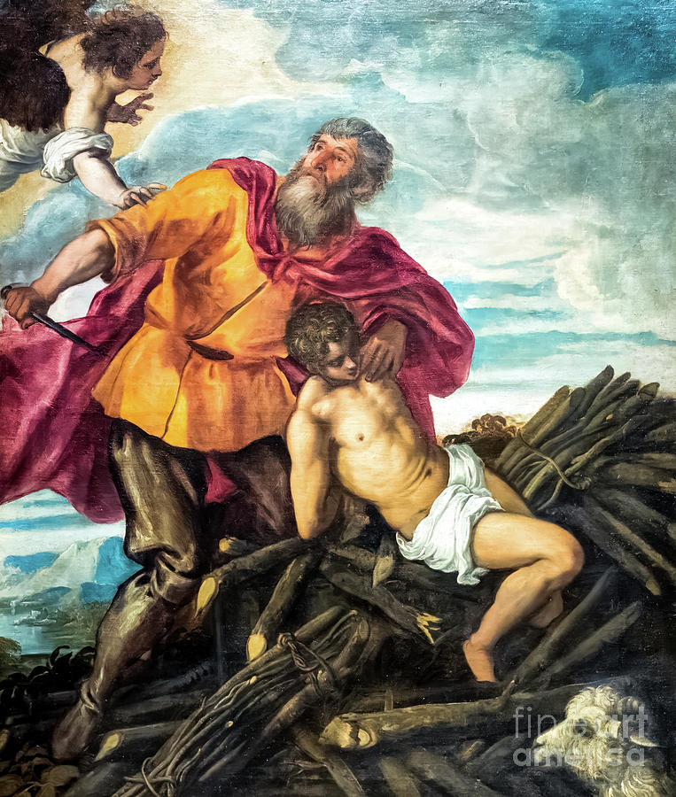 The Sacrifice Of Isaac By Tintoretto Painting By Tintoretto Pixels