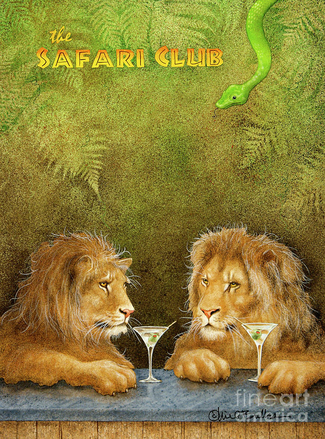 the Safari Club... Painting by Will Bullas