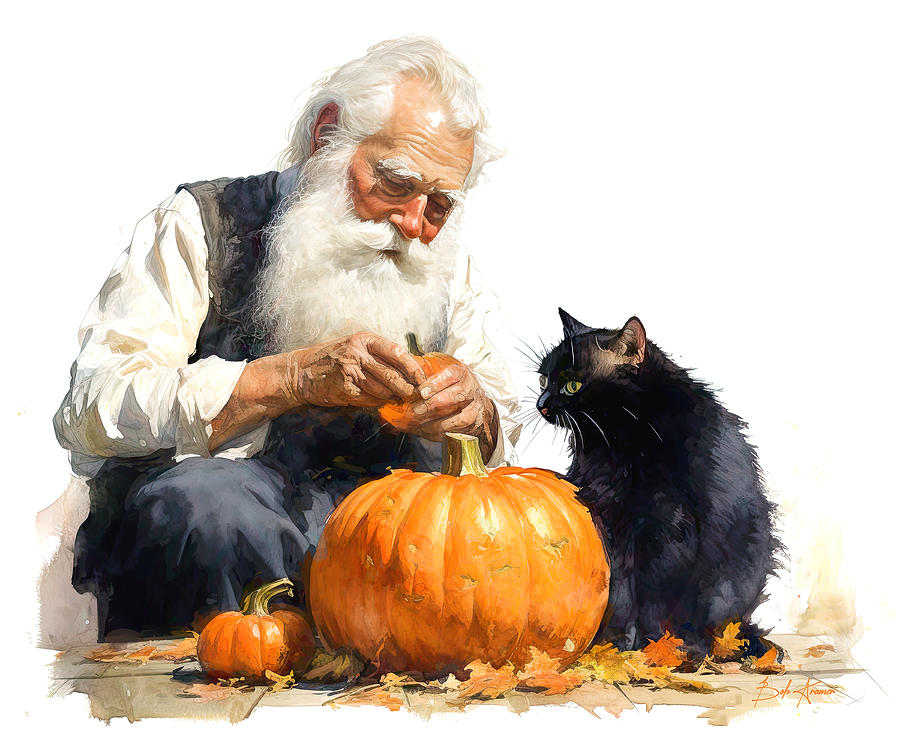 Fall Digital Art - The Sage Of Autumn by Bob Kramer