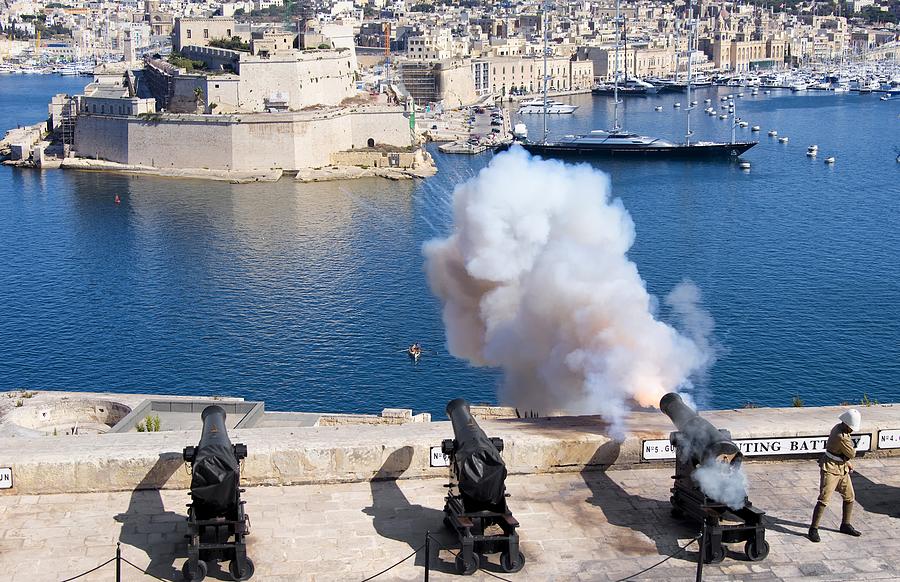 The Saluting Battery in Valletta Malta Photograph by Paul Biris