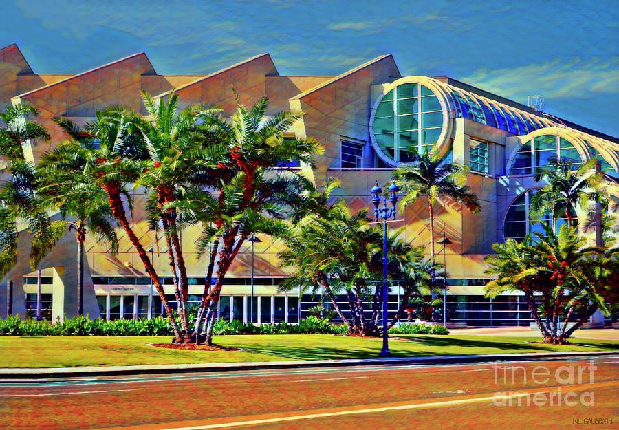 The San Diego Convention Center Digital Art by NL Galbraith Fine Art