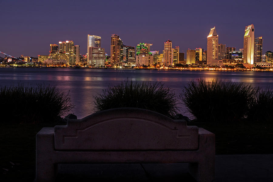 The San Diego Skyline from Bayview Park Coronado California Photograph by Toby McGuire