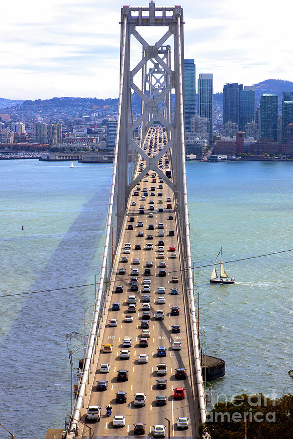 San Francisco Photograph - The San Francisco Oakland Bay Bridge R2254 by San Francisco