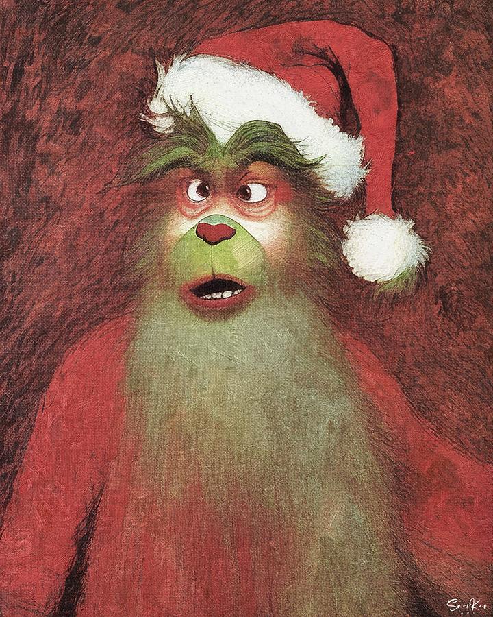 The Santa Grinch Digital Art by Samuel HUYNH - Fine Art America