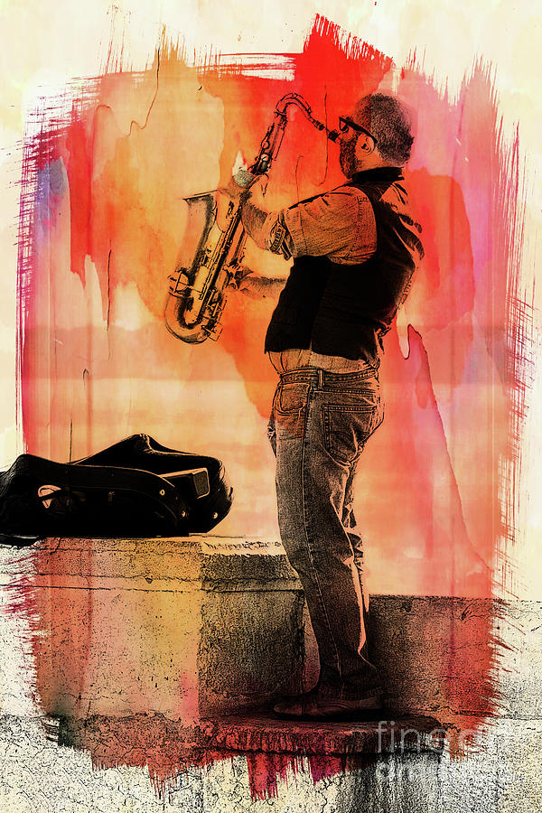 The Saxophonist Photograph by Lynn Bolt