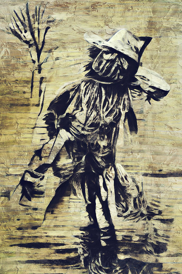 The Scarecrow, 01 Painting by AM FineArtPrints