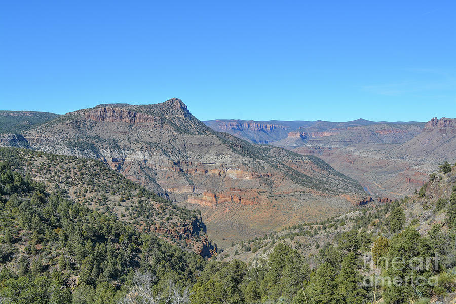 The Scenic Salt River Canyon In Gila County, Tonto National Forest, Arizona Usa Photograph