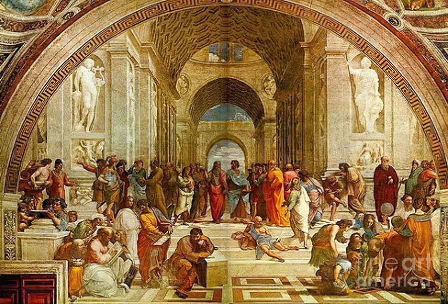 The School Of Athens Painting Painting By Fred Walsh Fine Art America   The School Of Athens Painting Fred Walsh 