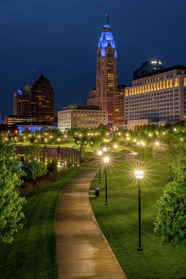 The Scioto Mile  Photograph by Arthur Oleary