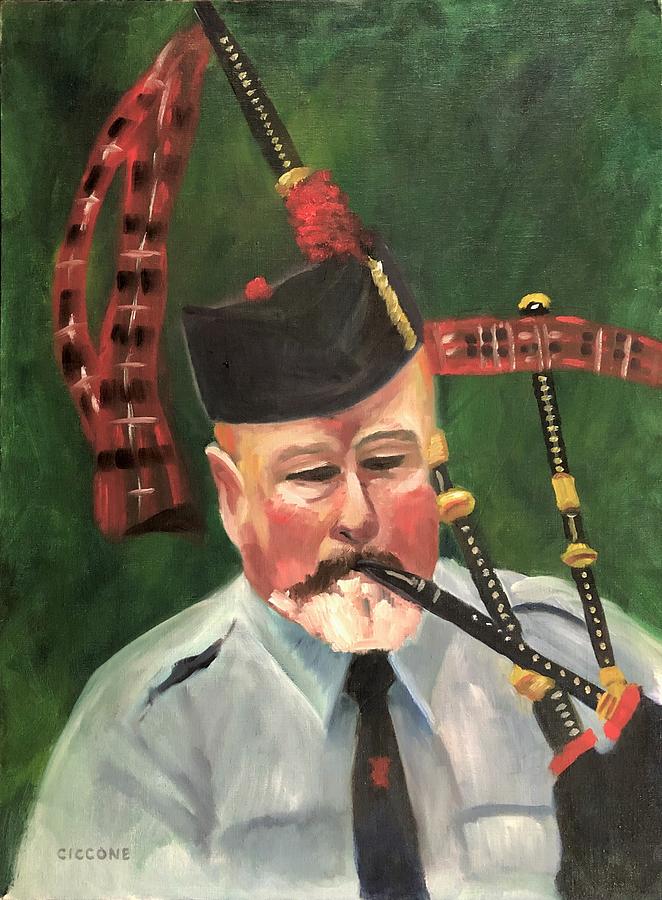 The Scotsman Painting by Jill Ciccone Pike