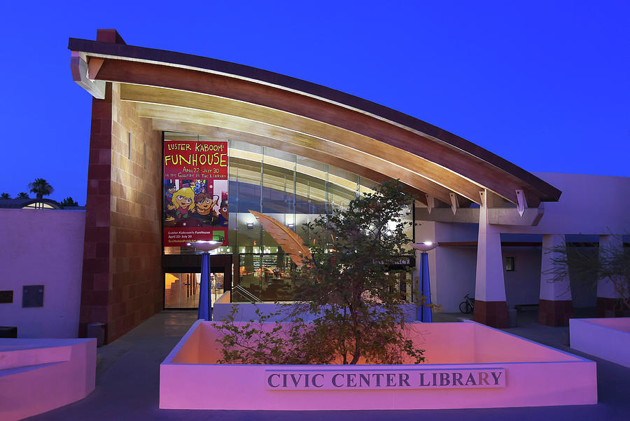 The Scottsdale Civic Center Library, Az, Usa Photograph