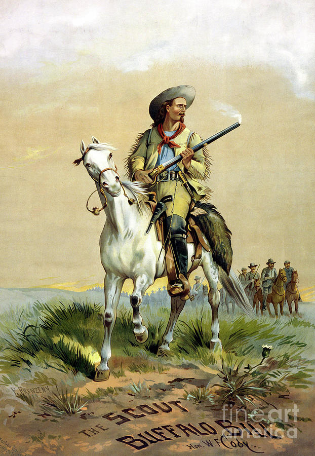 The Scout Buffalo Bill Painting by Paul Frenzeny