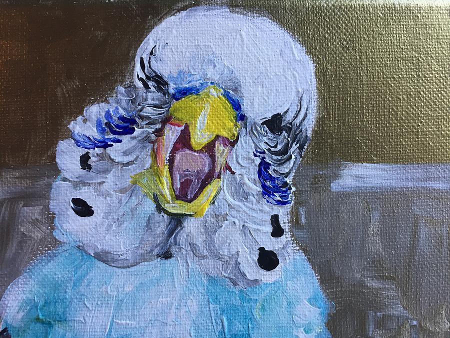 The Scream, Budgie Style Painting by Danielle Rosaria