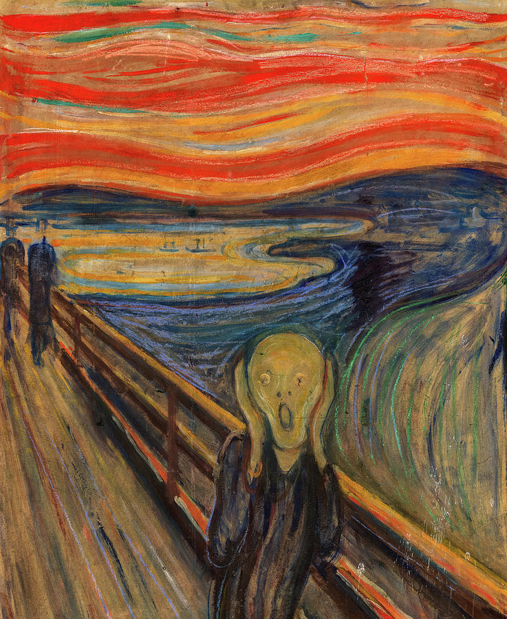 The Scream, date 1893 Painting by Edvard Munch - Fine Art America