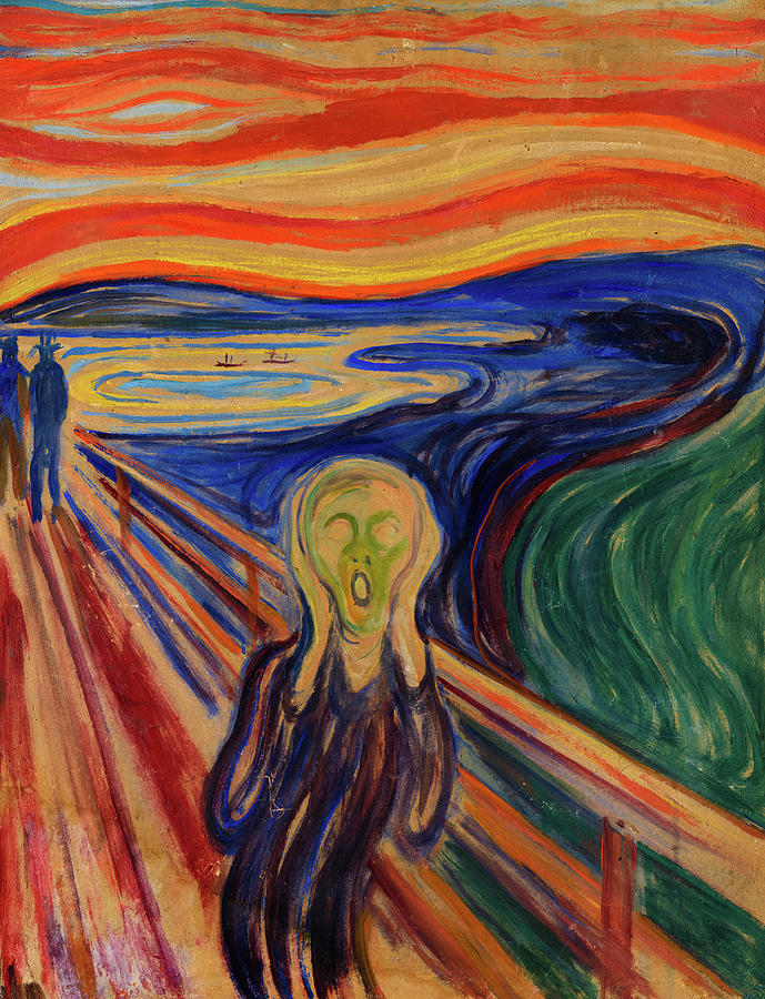 The Scream, date 1910 Painting by Edvard Munch - Pixels