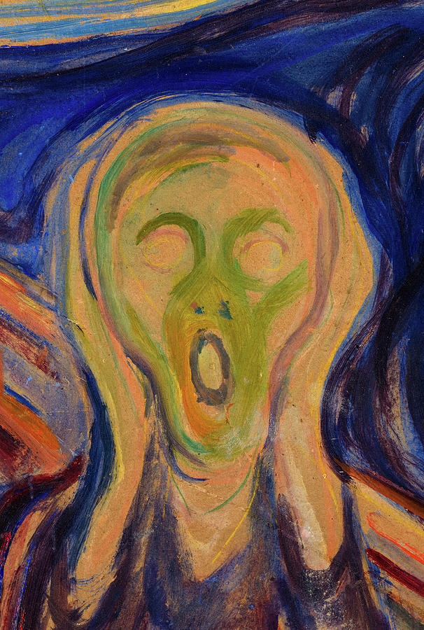 Edvard Munch Painting - The Scream, Face by Edvard Munch
