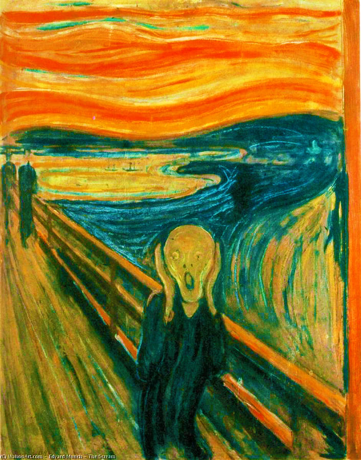The Scream Group of paintings by Edvard Munch Painting by Tony Rubino