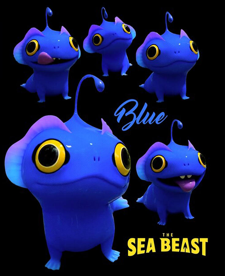 The Sea Beast Blue Digital Art by Hoochinoo Steve - Fine Art America