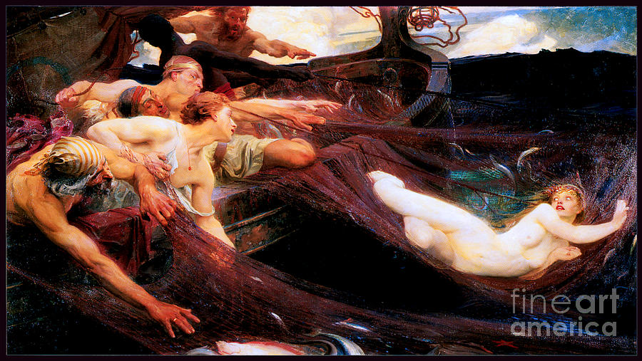 The Sea Maiden 1894 Painting by Herbert James Draper