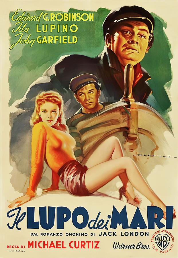 London Mixed Media - The Sea Wolf, 1941 - art by Luigi Martinati by Movie World Posters
