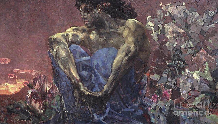 The Seated Demon, 1890 by Mikhail Aleksandrovich Vrubel