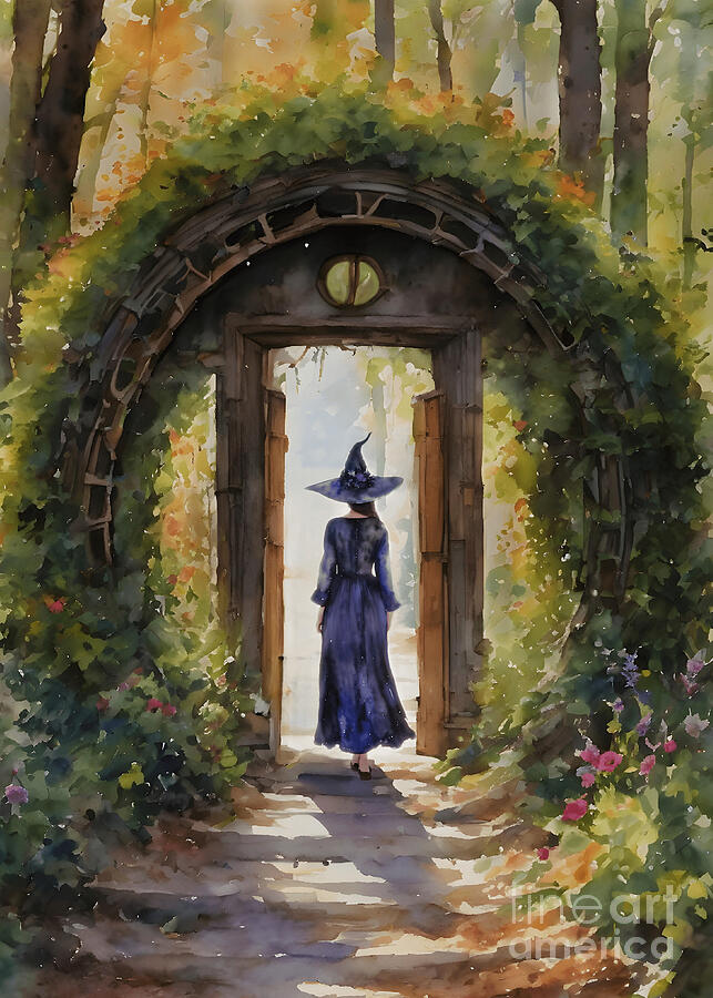 Fall Painting - The Secret Garden by Lyra OBrien