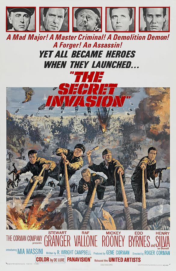 The Secret Invasion, 1964, art by Howard Terpning Mixed Media by Movie World Posters