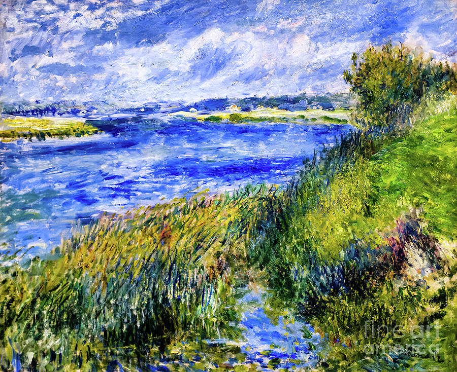 The Seine at Champrosay by Auguste Renoir Painting by Auguste Renoir
