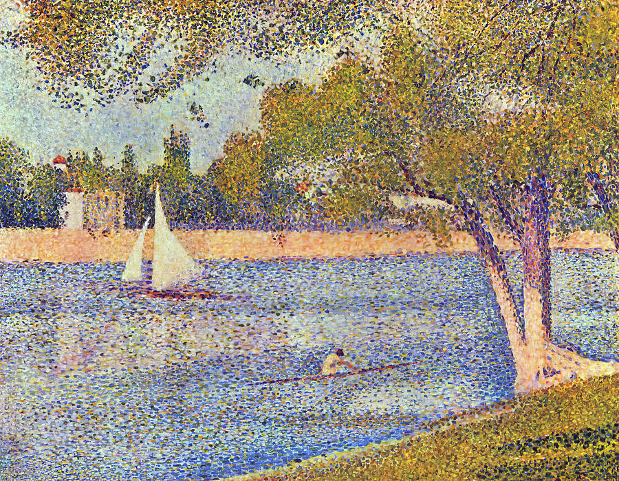 The Seine at La Grande Jatte, 1888 Painting by Georges-Pierre Seurat ...