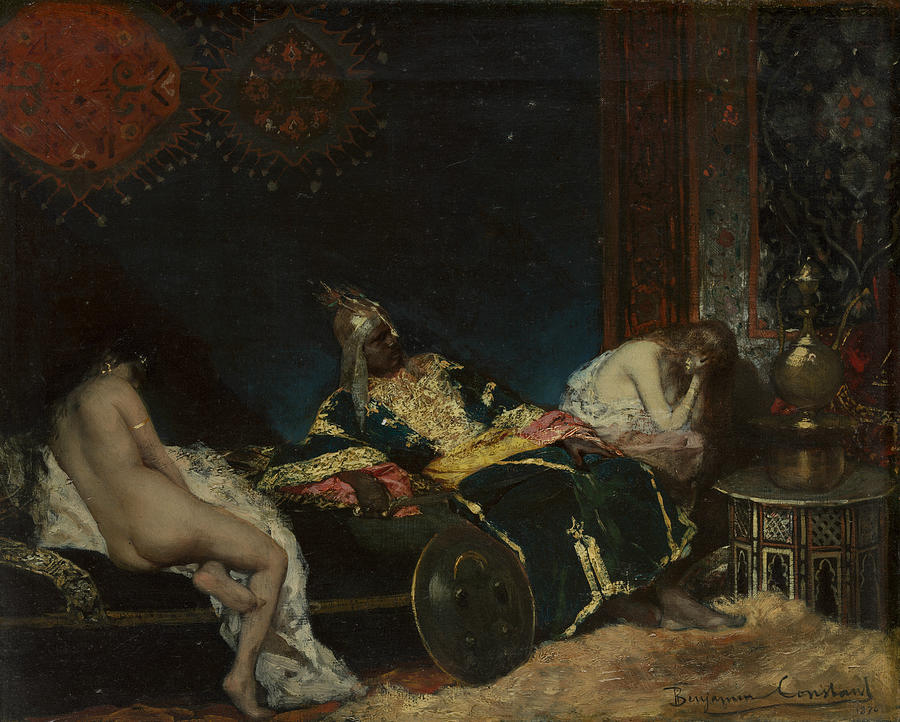 The Serbian Concubine Painting by Jean-Joseph Benjamin-Constant