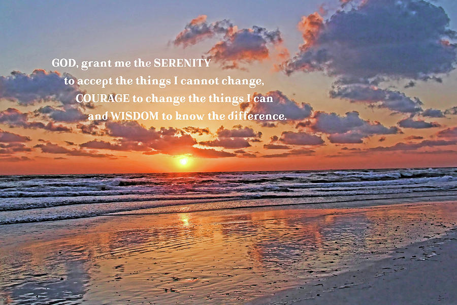 Inspirational Photograph - The Serenity Prayer by HH Photography of Florida