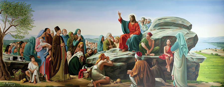 the sermon on the mount painting