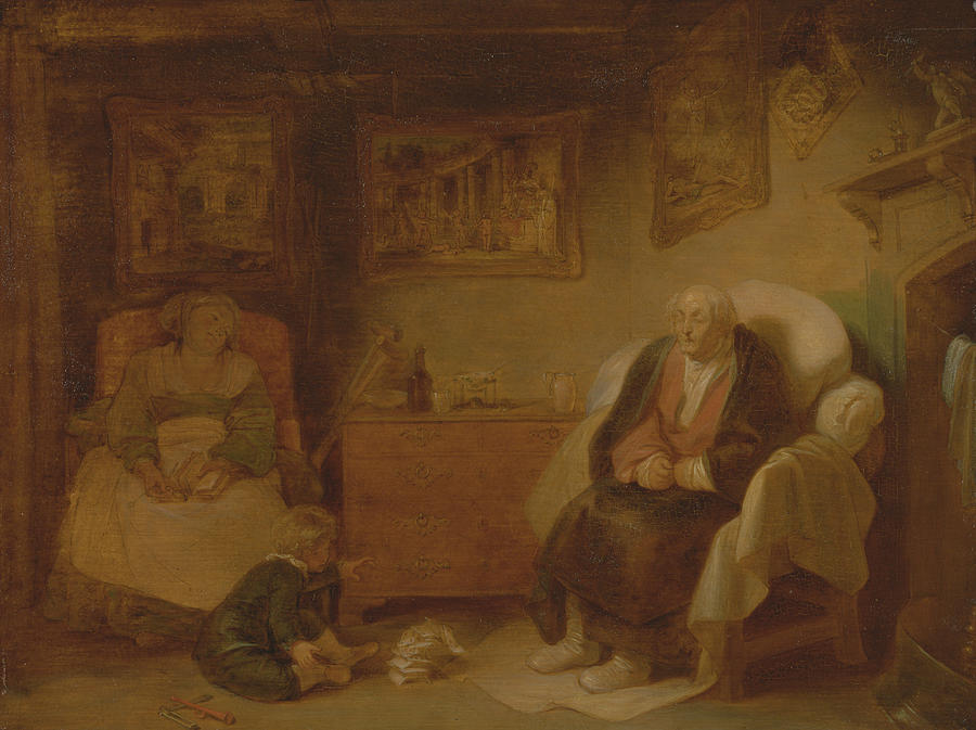 The Seven Ages of Man - Second Childishness, As You Like It Painting by Robert Smirke