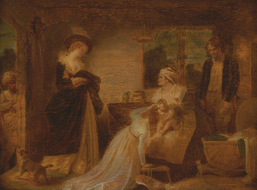 The Seven Ages of Man - The Infant, As You Like It Painting by Robert Smirke