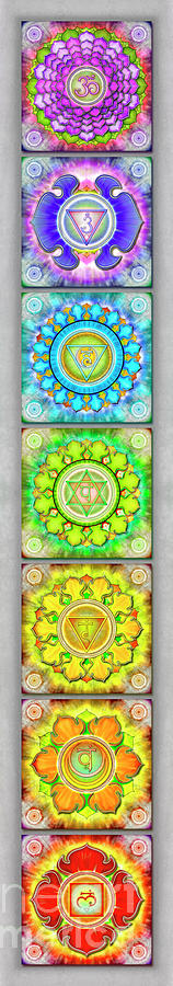 The Seven Chakras Banner I Series Iii Digital Art By Dirk Czarnota