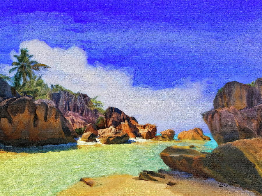 The Seychelles Digital Art by Russ Harris