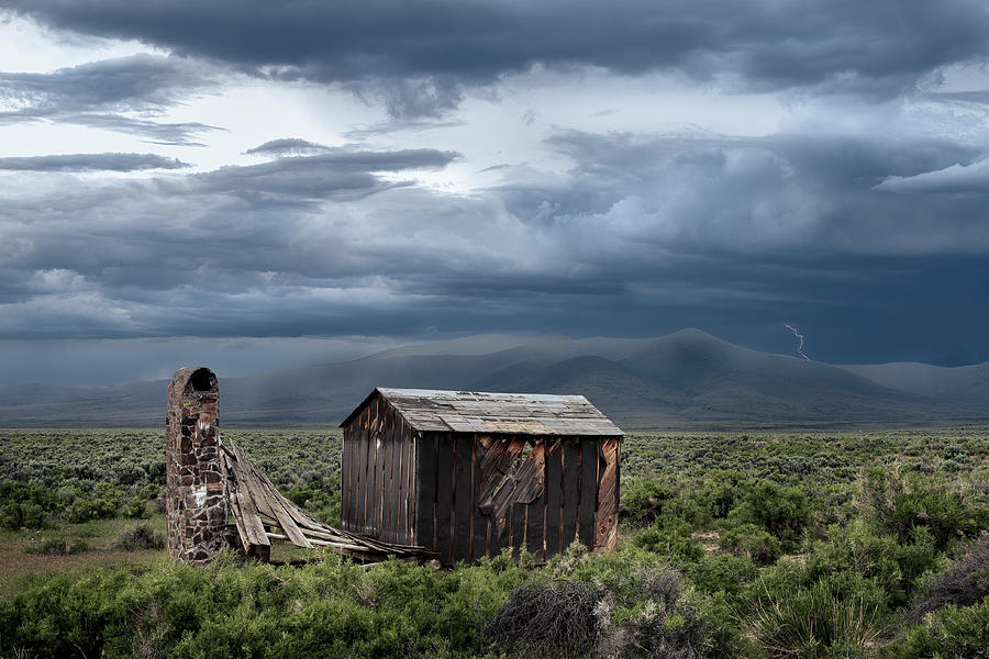 The Shack and the Storm Photograph by Mike Lee