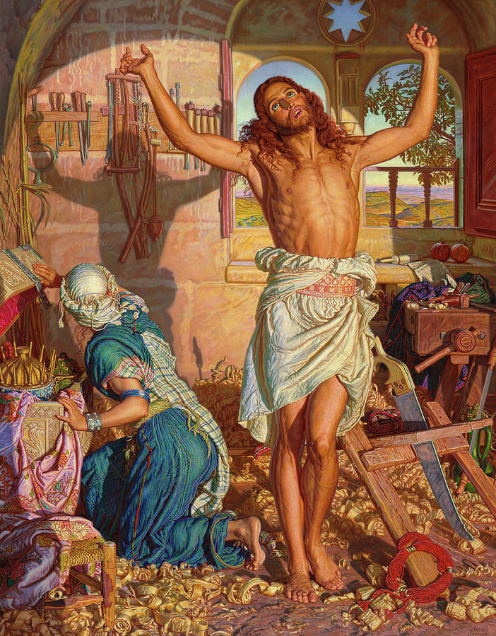 William Holman Hunt Painting - The Shadow of Death by William Holman Hunt