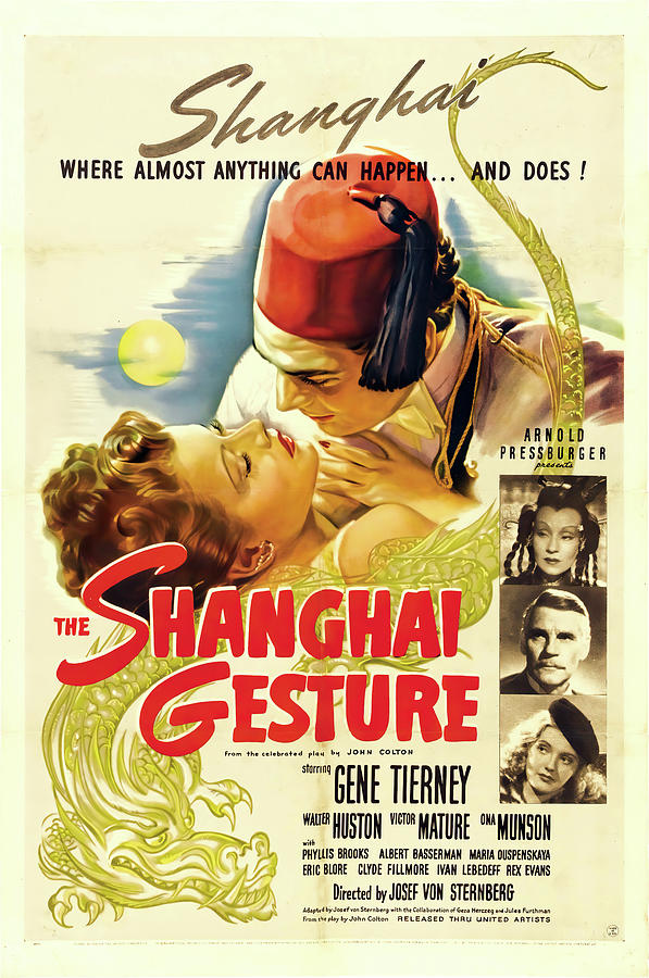 The Shanghai Gesture, 1942 Mixed Media by Movie World Posters