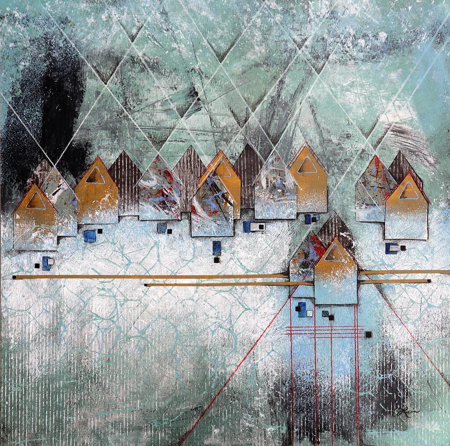Houses Mixed Media - The Shape of Things  by Laura Lein-Svencner