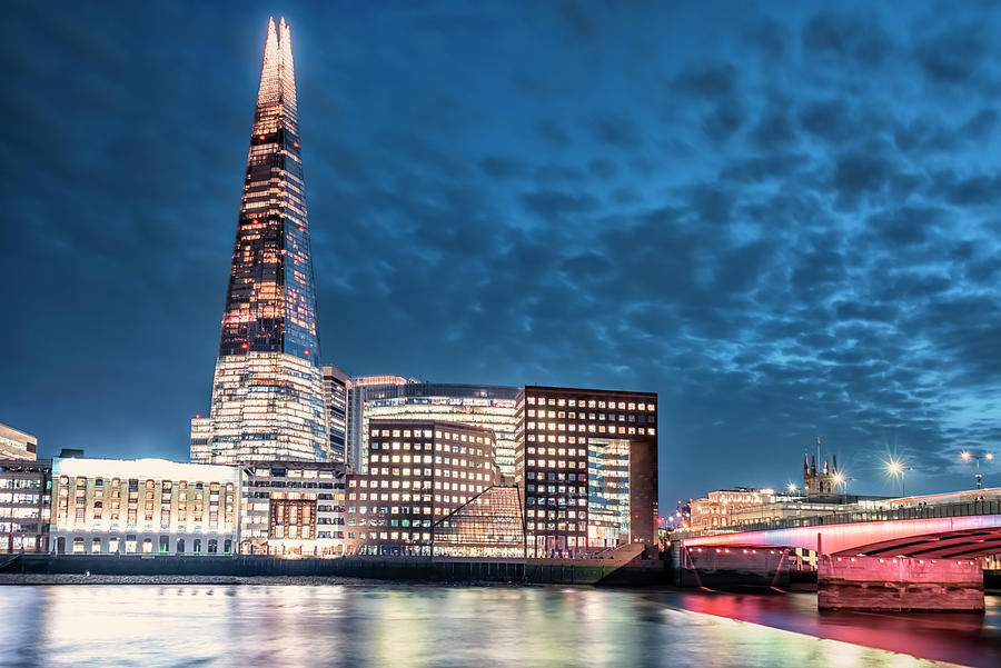 London Photograph - The Shard by Manjik Pictures