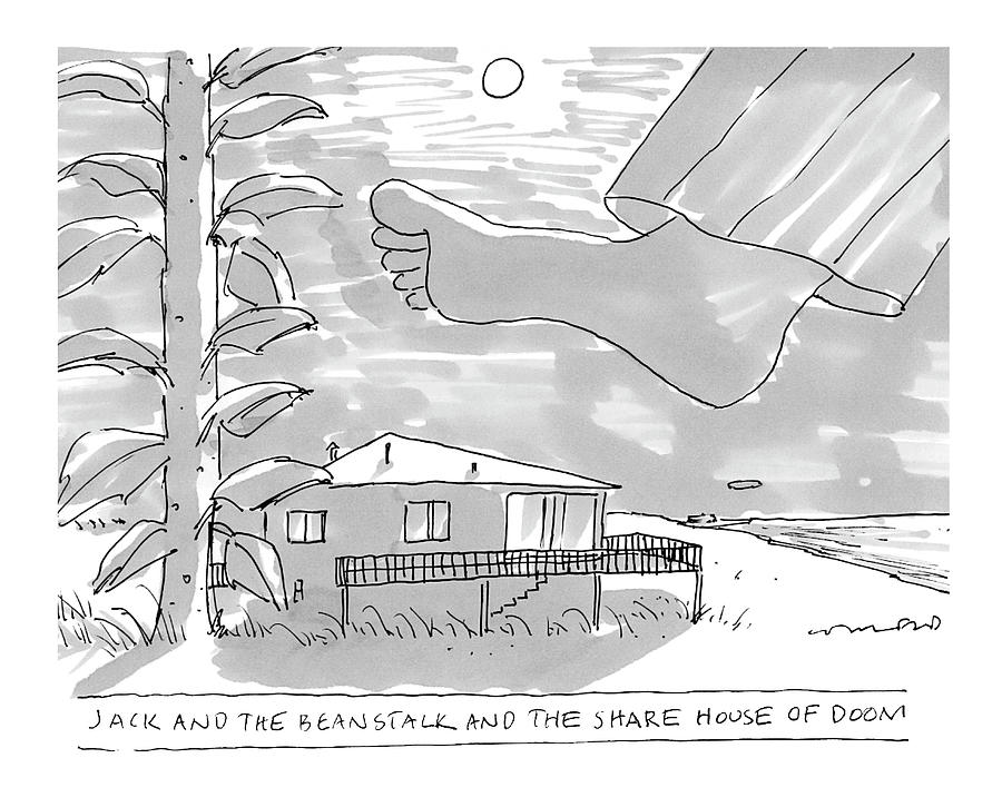 The Share House Of Doom Drawing by Michael Crawford